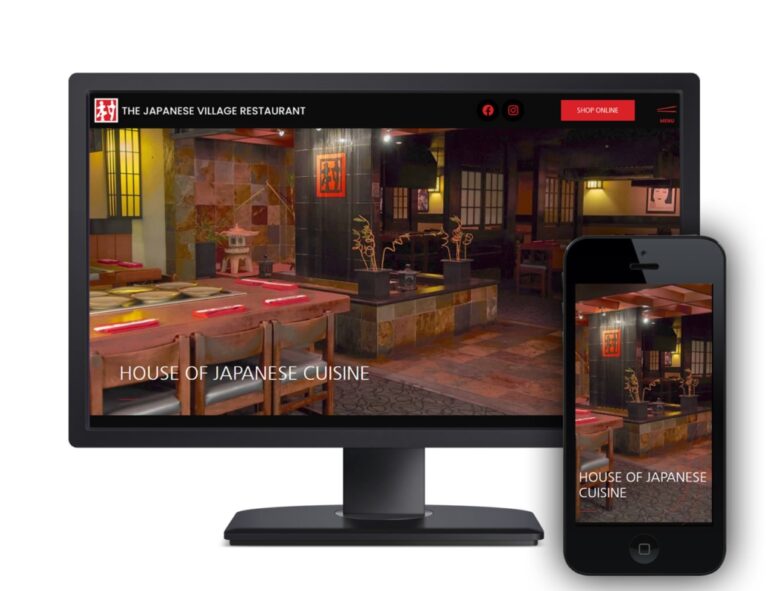 Victoria Japanese Restaurant web design