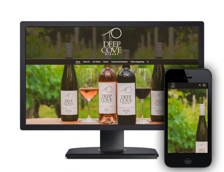 Website design for Victoria winery