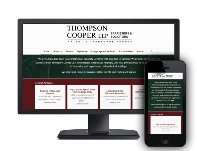 Web design for Victoria Law Firm