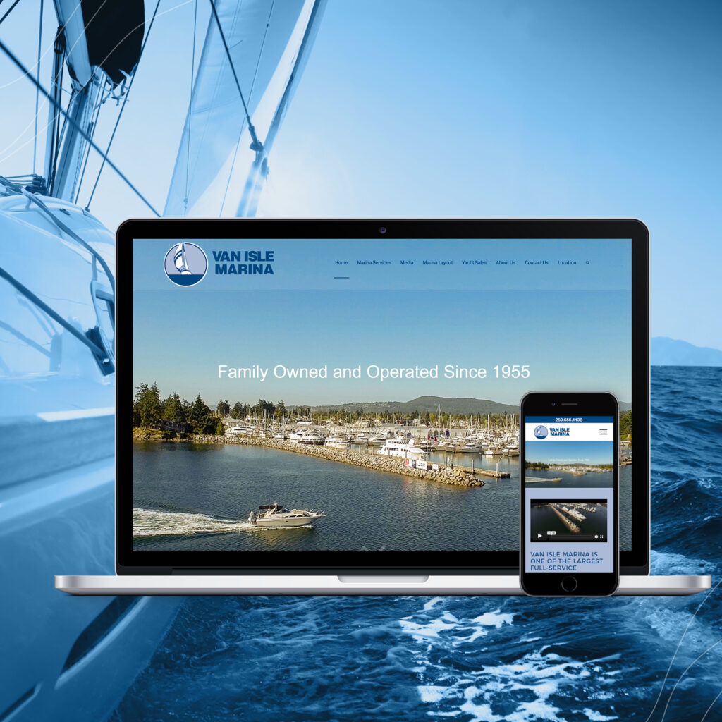 Van Isle Marina Vancouver Island website design